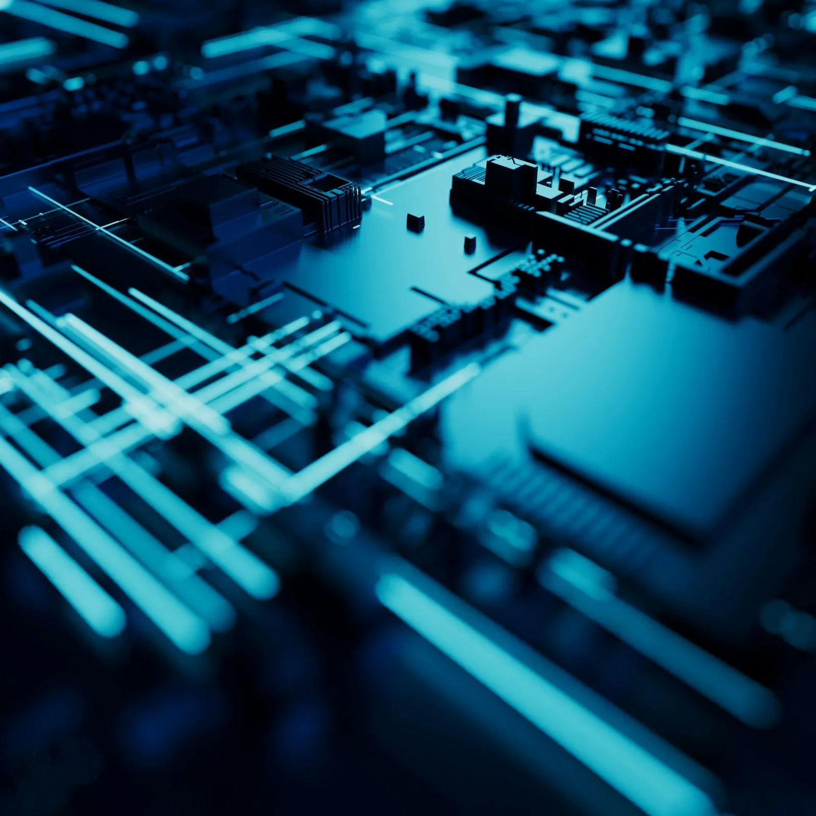 Close up of a server in a data center