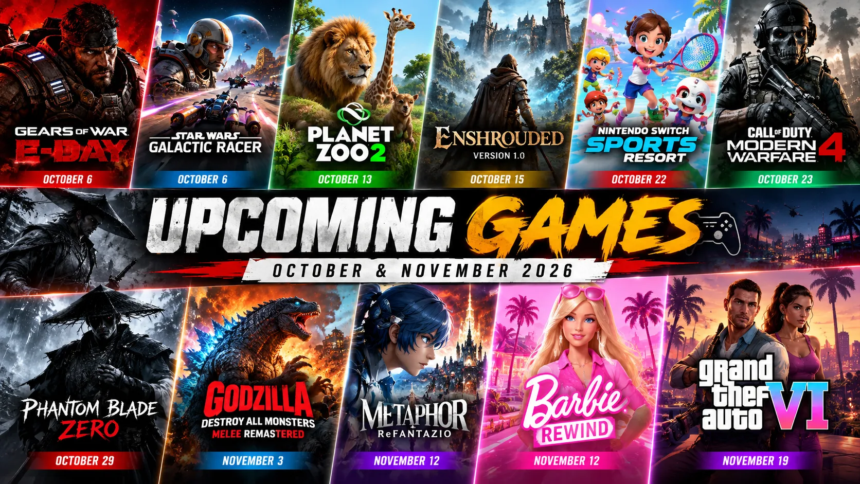 Ultimate 2026 Game Release Lineup